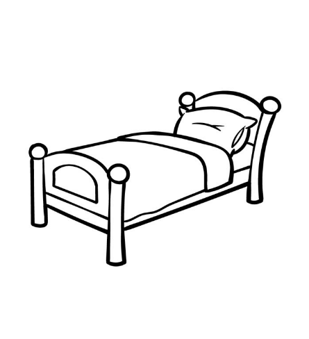 Draw A Cartoon Bed