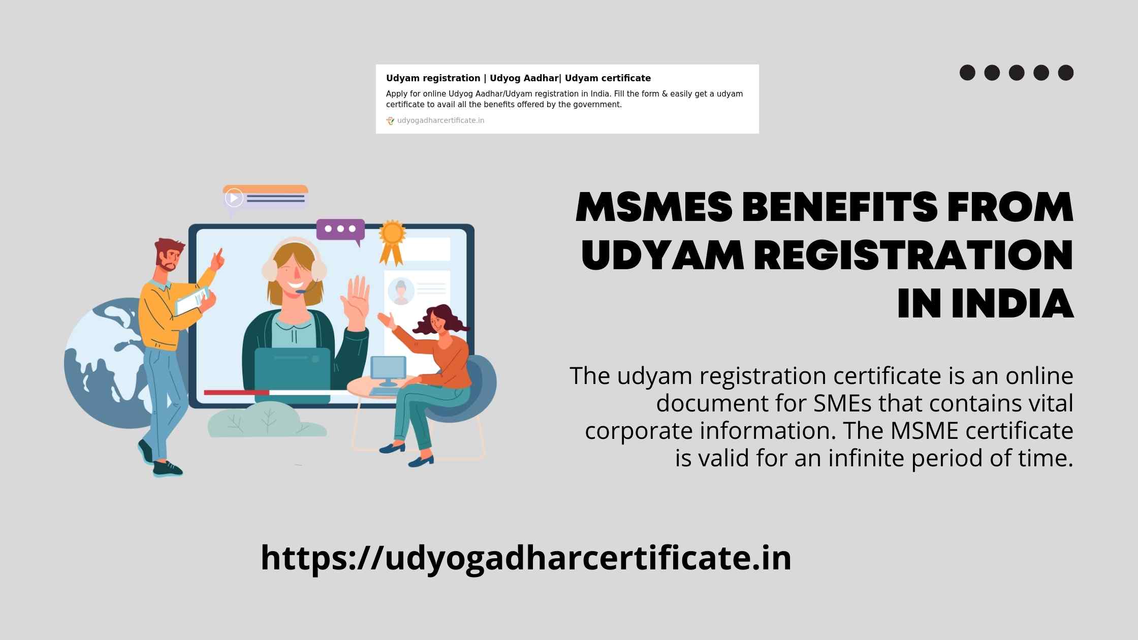 MSMEs Benefits from Udyam Registration in India